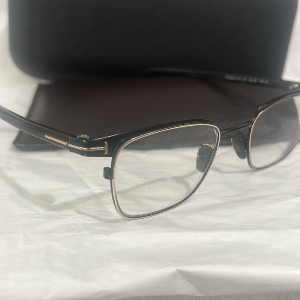 Tom Ford  Black & Gold Men Optical Frames 
Model 
TF 5854 - Picture 3 of 8